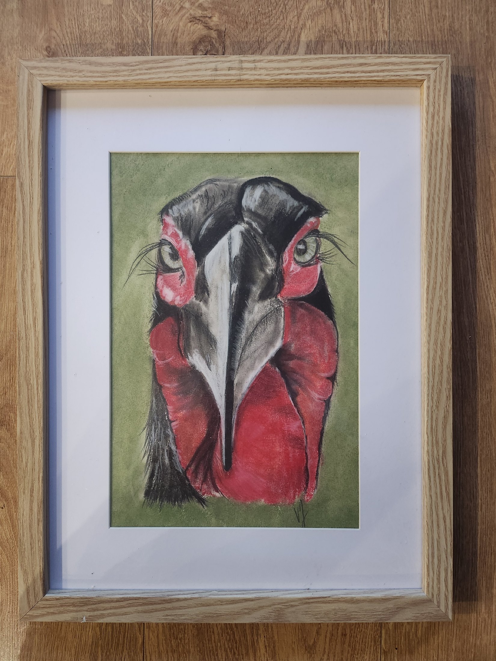 Bucorve — pastel sec, œuvre originale de Virginie Jousse