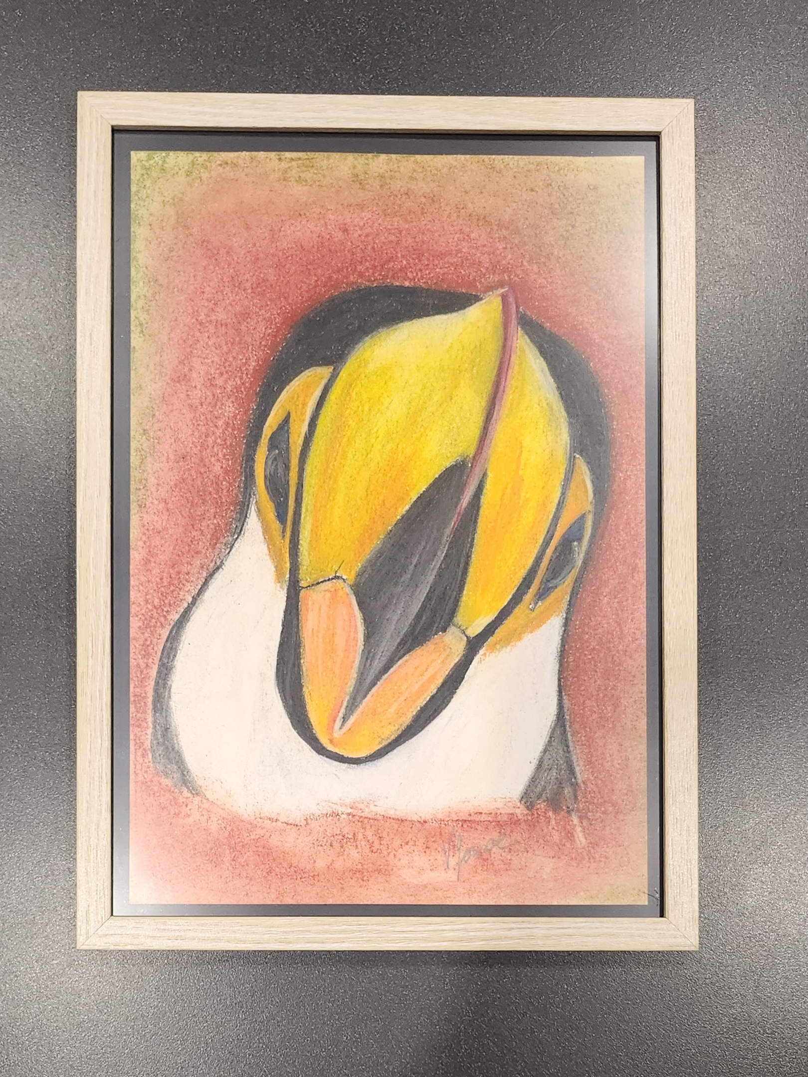 Rencontre — pastel sec , œuvre originale de Virginie Jousse